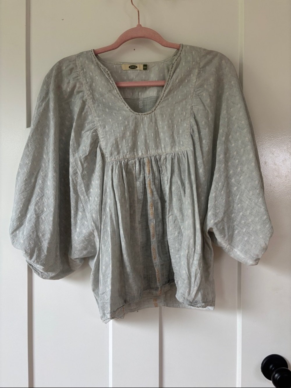 “Dolma”  cotton Peasant Blouse